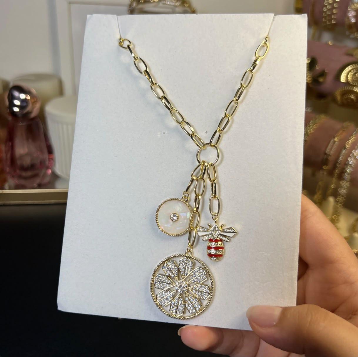 Collier à Charms Doré