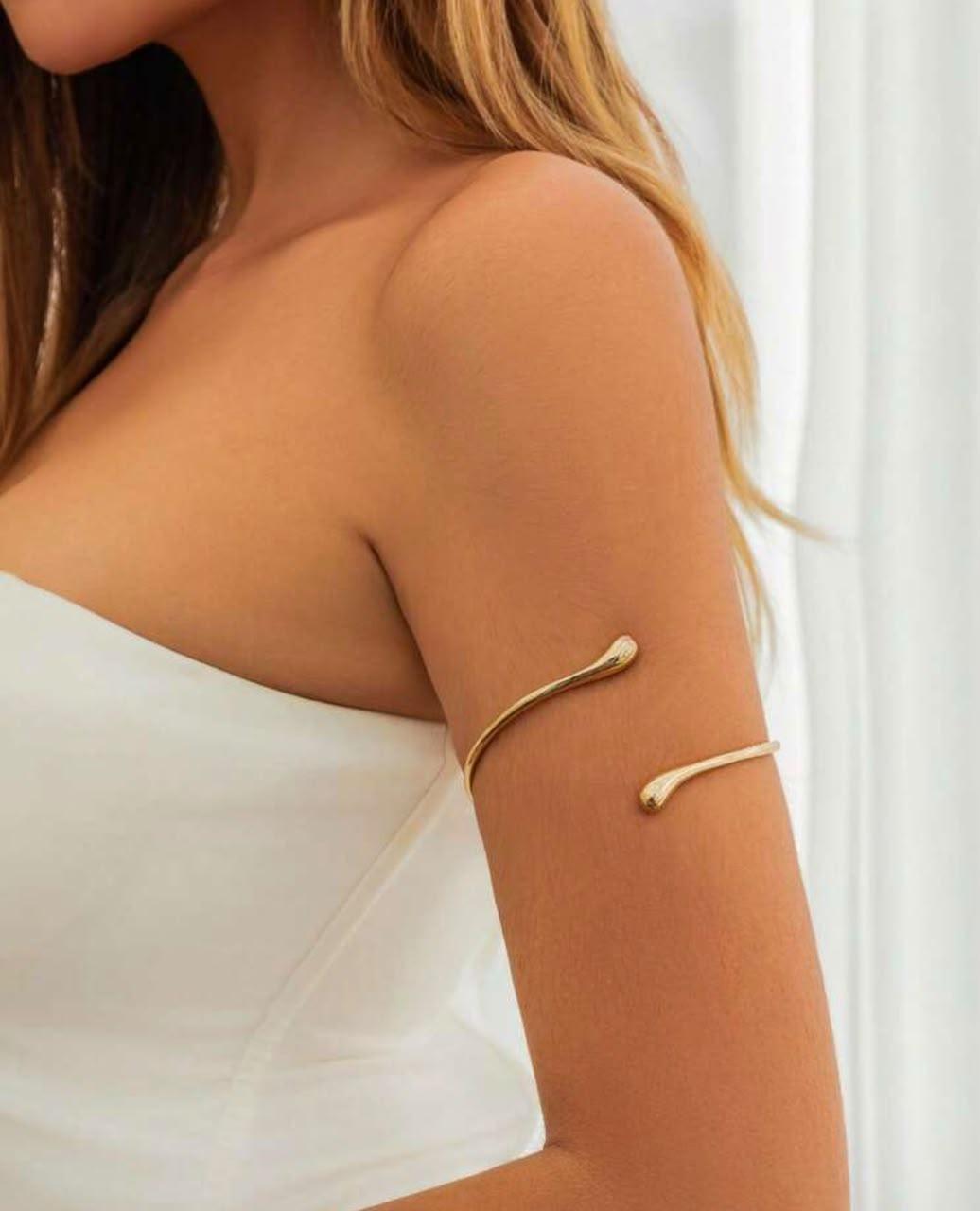 ÂME D'ELLE — Bracelet de bras doré
